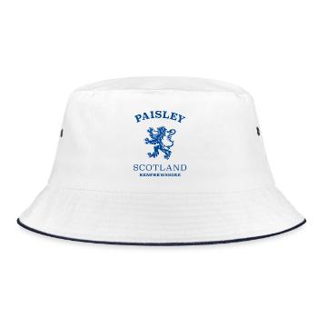PAISLEY Schottland Scotland - Bucket Hat - Weiß/Navy - Vorne