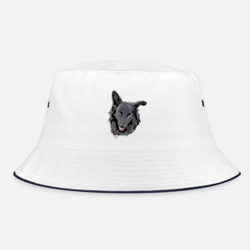 Mudi - Bucket Hat - white/navy