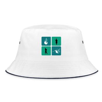 Design de cornemuse - Bob - blanc/marine - Devant