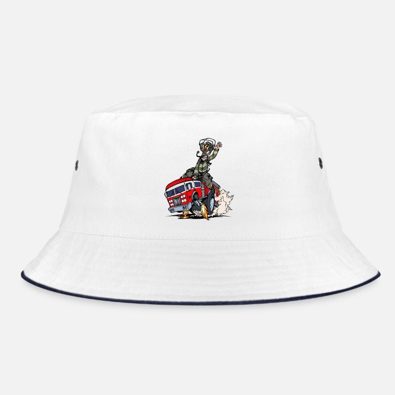 Fire brigade fire protection fire engine lifesaver Bucket Hat