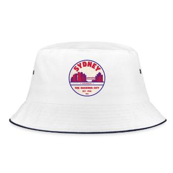 Sydney Skyline Badge - Bob - blanc/marine - Devant