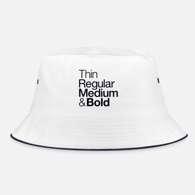 Typograph - Typografie - Design Bucket Hat