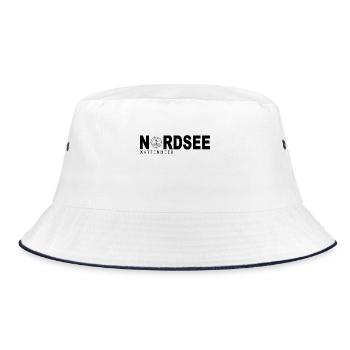 Nordsee - Bucket Hat - Weiß/Navy - Vorne
