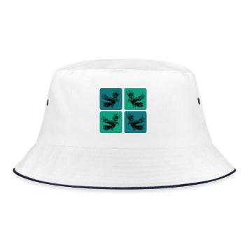 Raben Design - Bucket Hat - Weiß/Navy - Vorne