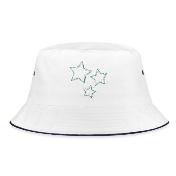 STAR. STARS. STAR. STARS. FEAST. ANNIVERSARY - Bucket Hat - white/navy - Front