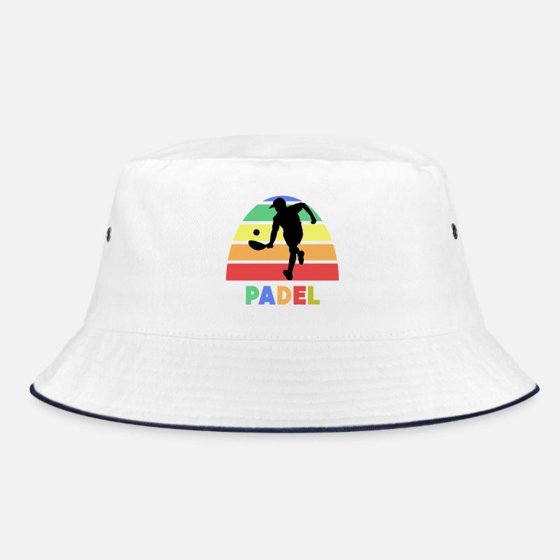 Padel Saying Training Ball Racket Player Tournament Bucket Hat
