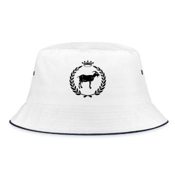 Meilleure couronne de laurier de chèvre ou de fromage - Bob - blanc/marine - Devant