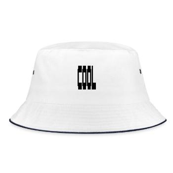 COOL - Bucket Hat - Weiß/Navy - Vorne