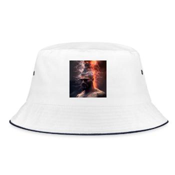 elektrik portrait 11 - Eruptive Lightning - Bucket Hat - white/navy - Front