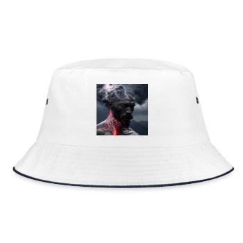 Portrait elektrik 09 - Bucket Hat - white/navy - Front
