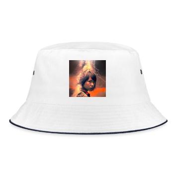 Portrait elektrik 16 - Bucket Hat - white/navy - Front