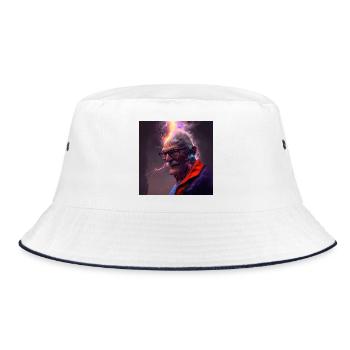 Portrait elektrik 14 - Bucket Hat - white/navy - Front