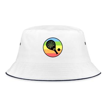 Racket Padel Tournament Balls Padel Tennis - Bucket Hat - white/navy - Front