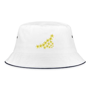 Coin des Fleurs sauvages Jaunes – Fleurs printanières vibrantes - Bob - blanc/marine - Devant