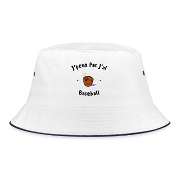 J peux pas j ai Baseball - Bob - blanc/marine - Devant