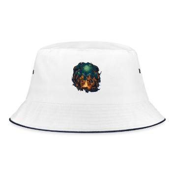 Viking Crew - Bucket Hat - Weiß/Navy - Vorne