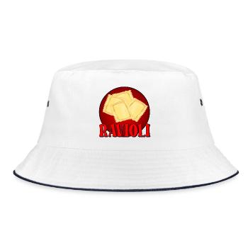 RAVIOLI PASTA - ITALY - Bucket Hat - white/navy - Front