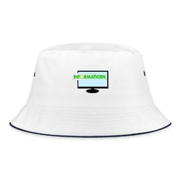 Computer scientist - Bucket Hat - white/navy - Front
