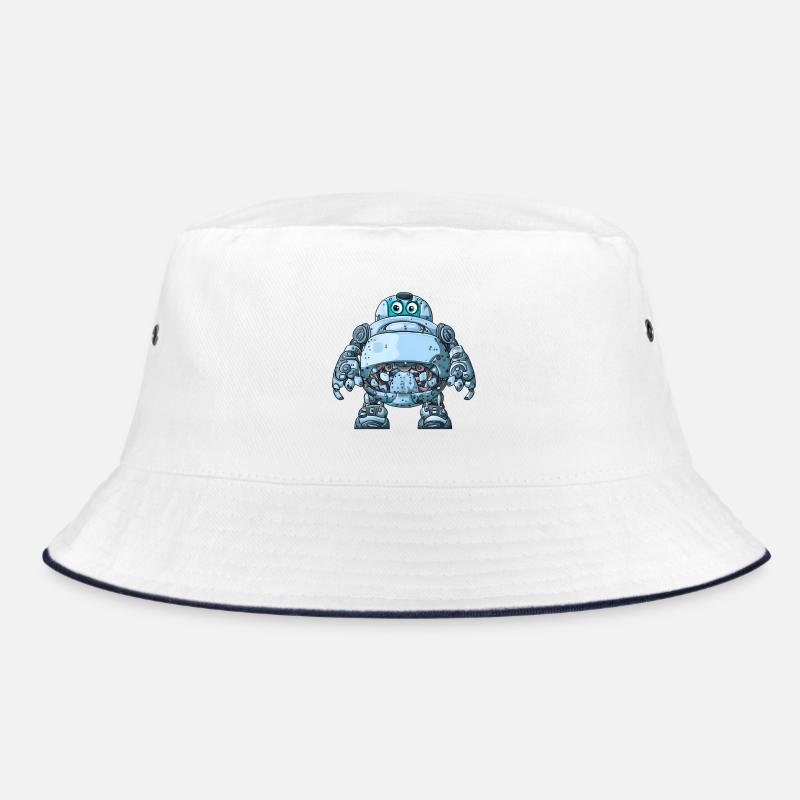 Robot de dessin animé bleu avec casque Bob