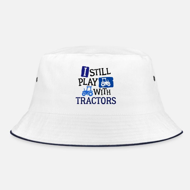 Vehicle Agricultural Machinery Tractor Statement Tractor Bucket Hat