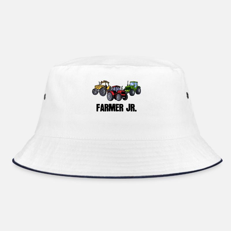 Tractor Statement Young Farmer Field Farm Farmer Bucket Hat