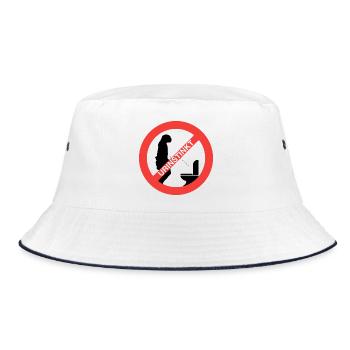 Urinstinkt - Bucket Hat - Weiß/Navy - Vorne