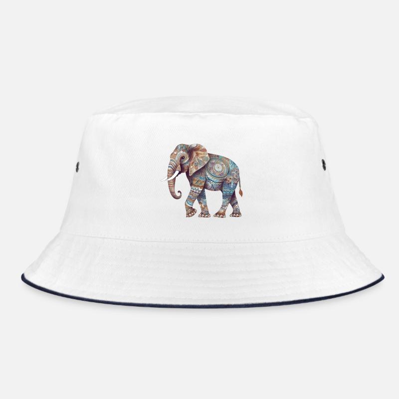 Bunter Mandala Elefant Bucket Hat