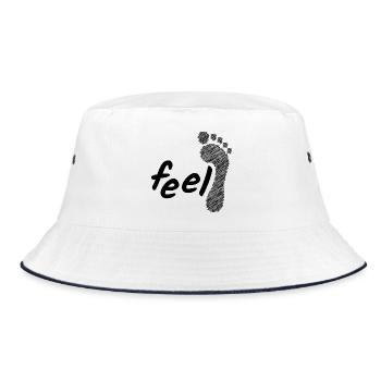 se sentir pieds nus; se sentir pieds nus; Pieds nus comme mode de vie - Bob - blanc/marine - Devant