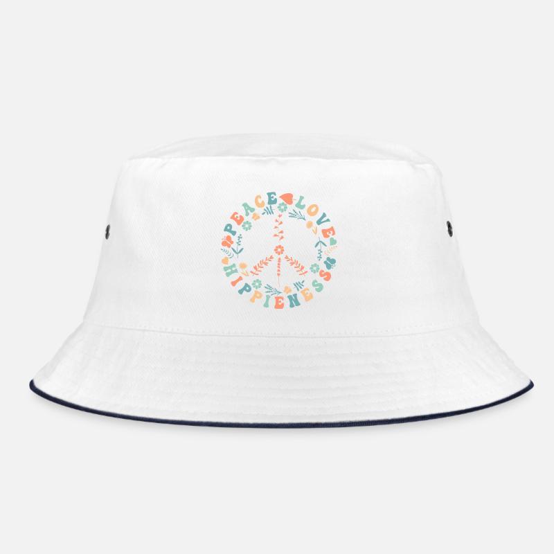 Peace Love Hippieness - Süßes Hippie Peace-Zeichen Bucket Hat