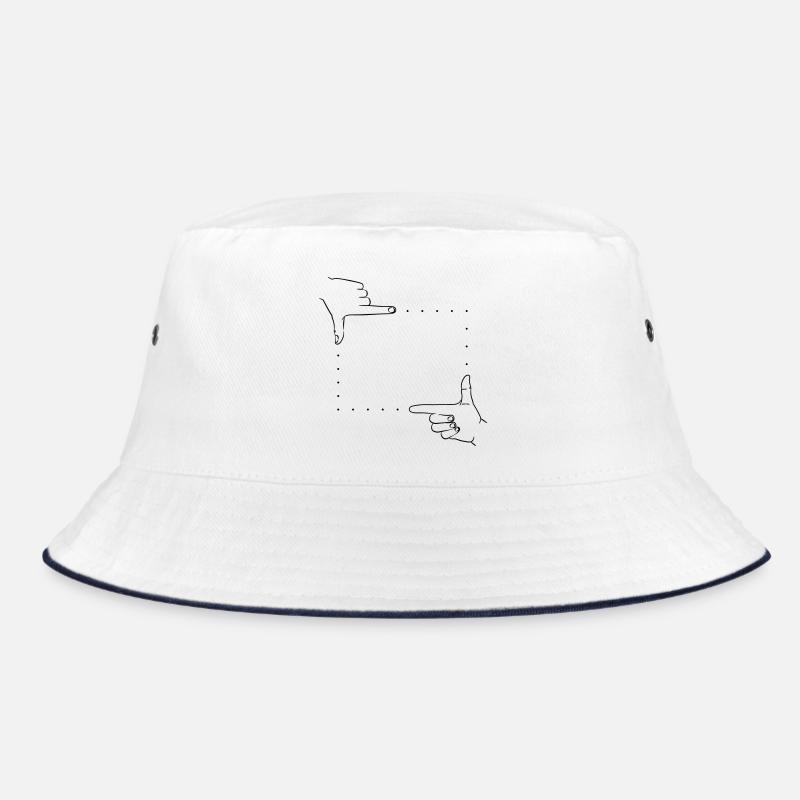 Handzeichen Bildausschnitt Bucket Hat