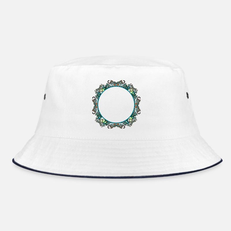 Jugendstil Rahmen in transparenter Glas Optik Bucket Hat