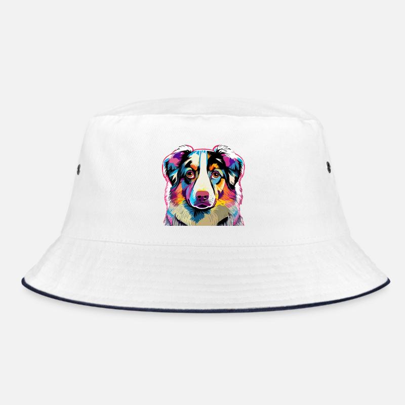 Colorful Australia Shepherd Bucket Hat