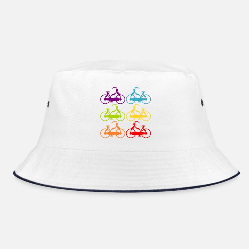 Regenbogen Fahrräder RADFAHRER Bucket Hat