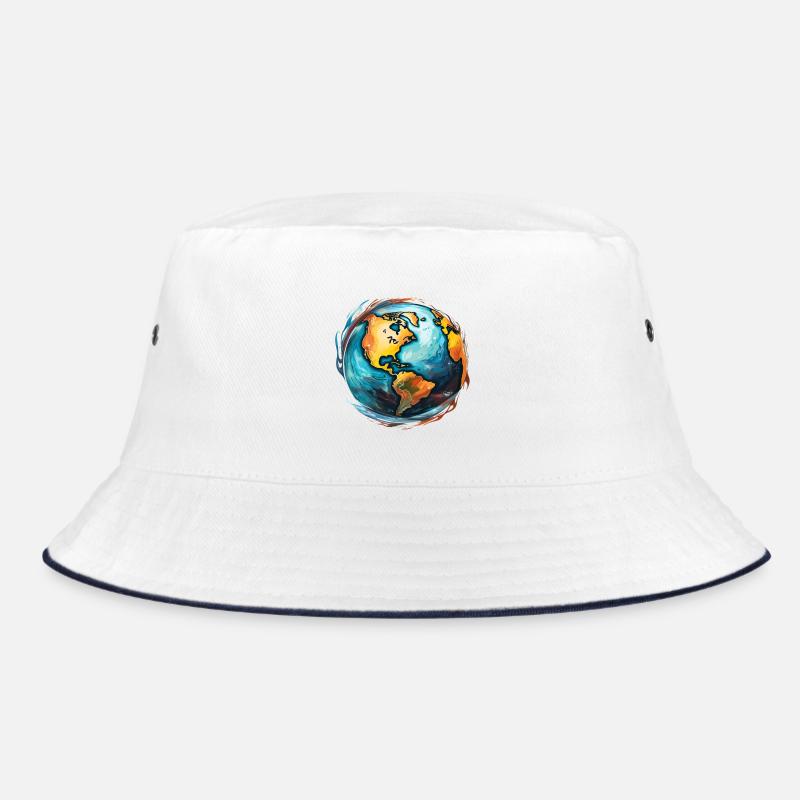 Globus in Bewegung Bucket Hat