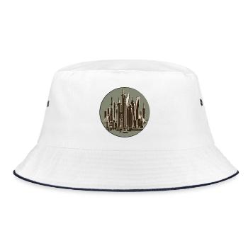 Skyscraper - Bucket Hat - white/navy - Front