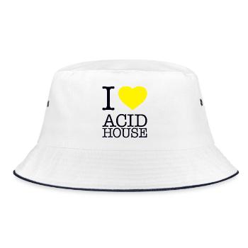 J’ADORE ACID HOUSE - Bob - blanc/marine - Devant