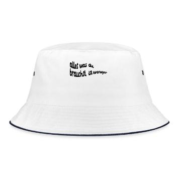 Umweltschützer Umwelt Statement Erde Umweltschutz - Bucket Hat - Weiß/Navy - Vorne