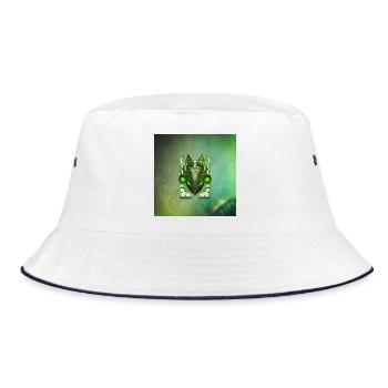 Awesome anubis cyberpunk mask - Bucket Hat - white/navy - Front