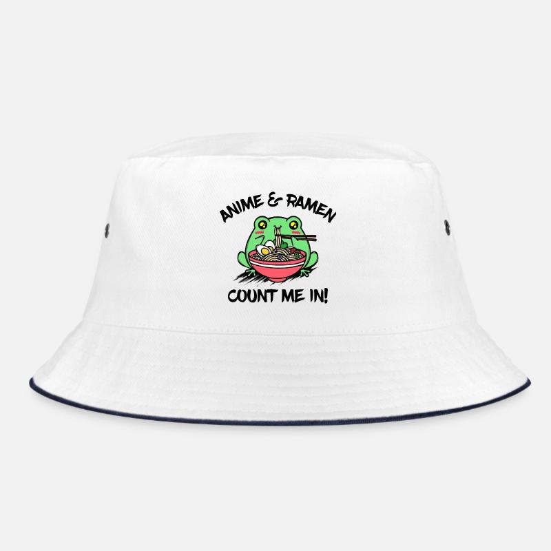 Manga Animation Anime Ramen Animation Statement Bucket Hat
