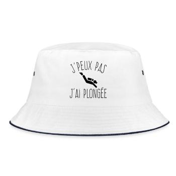 J'peux pas j'ai Plongée - Humour Nautique - Bob - blanc/marine - Devant