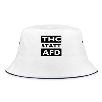 THC STATT AFD - Bucket Hat - Weiß/Navy - Vorne