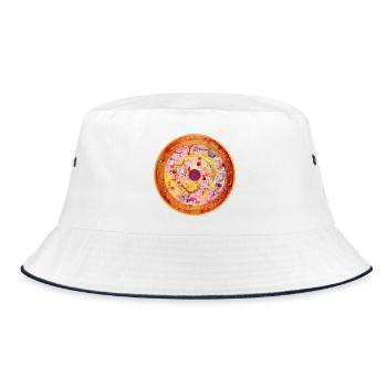 Sternentor Heilung des Schmerzes - Sonja Ariel - Bucket Hat - Weiß/Navy - Vorne