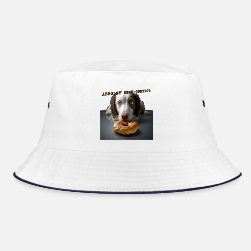 Absolut Self control dog 01 - Bucket Hat - white/navy