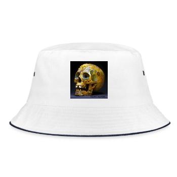 Death is beautiful 01 - Bucket Hat - white/navy - Front