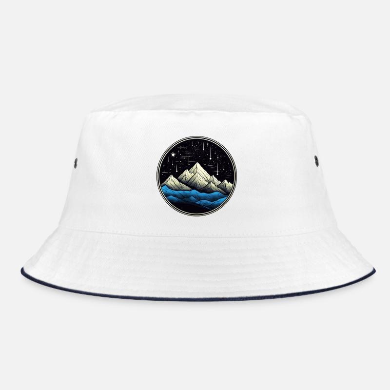 Starry Mountain Comet 01 Bucket Hat
