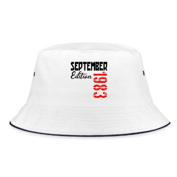 43rd birthday September 1983 - 43 years old - Bucket Hat - white/navy - Front