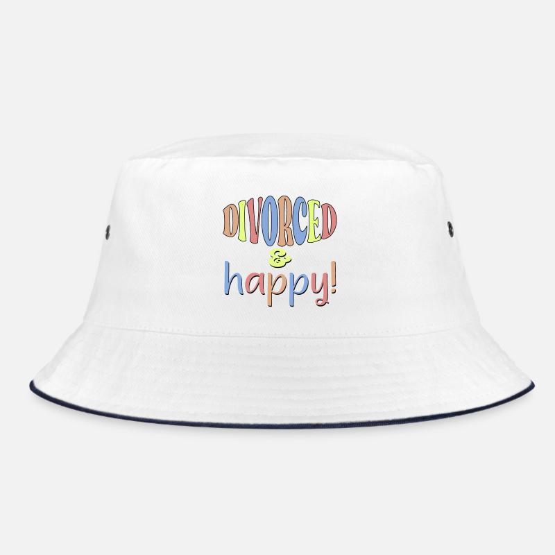 DIVORCE - DIVORCED AND HAPPY Bucket Hat