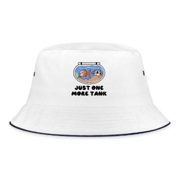 Aquarium Goldfish Statement Pets Pet - Bucket Hat - white/navy - Front