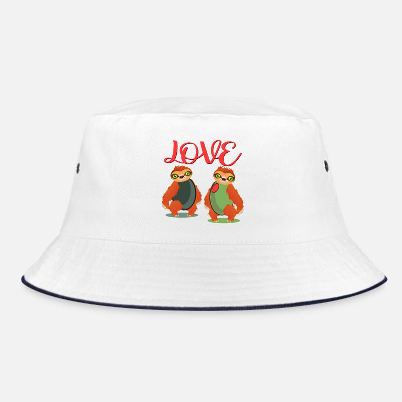 LOVE SLOTH OLIVES COSTUMES FOR COUPLES Bucket Hat