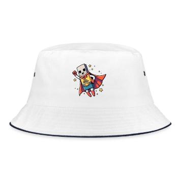Data Defender - Bucket Hat - white/navy - Front